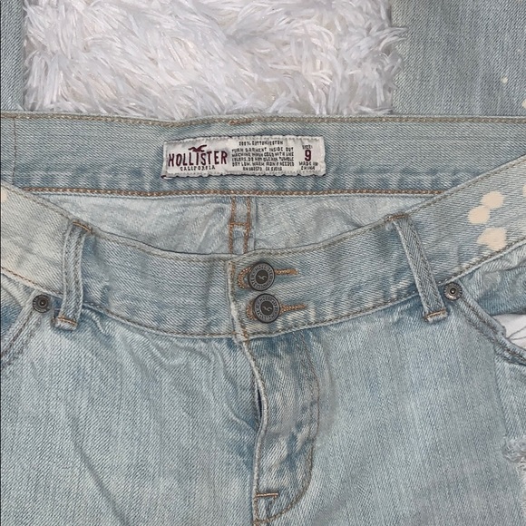Hollister Acid Washed Distressed Boot Cut Jeans - Picture 3 of 4